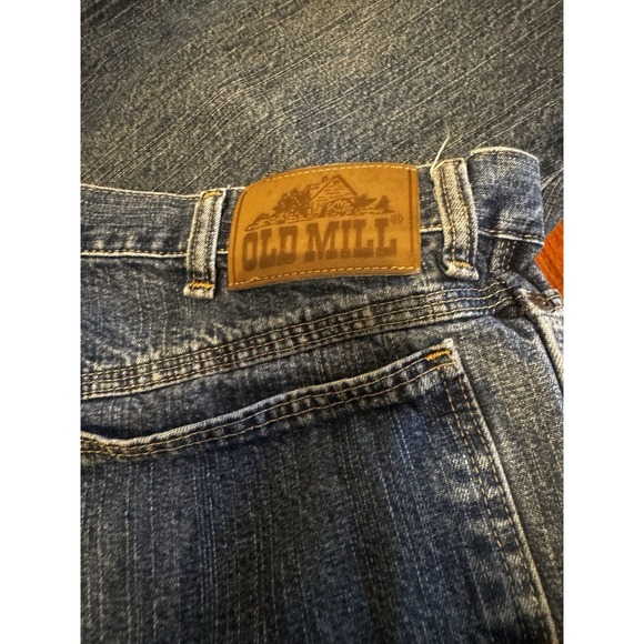 Old Mill Men's Carpenter Jeans 36x30 Blue Denim‎ Heavy‑Duty Work Pants - Picture 3 of 8